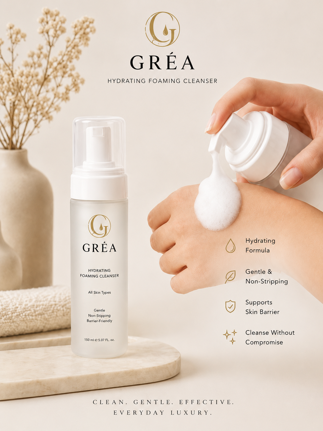 GRÉA™ Hydrating Foaming Cleanser